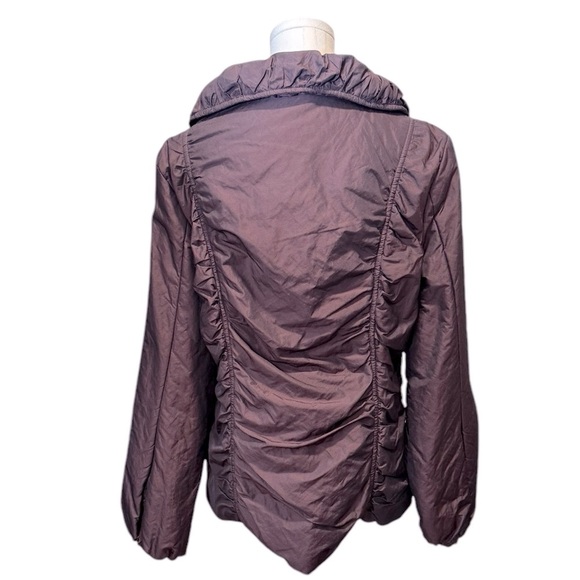 Laundry by Design Iridescent Purple Ruched Winter Jacket Womens XL - Picture 5 of 14